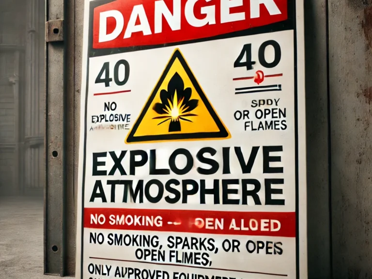 danger explosive Atmosphere sign